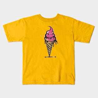 Graffiti Street Art Ice Cream Cone Kids T-Shirt